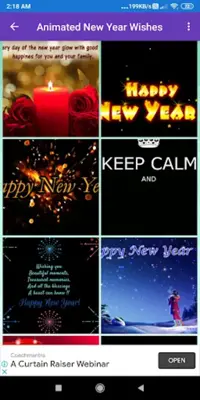 Happy New YearGreeting, Photo Frames, GIF, SMS android App screenshot 6